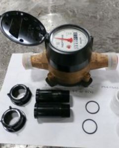 WTR METER KIT,CPL,GALLONS,5/8"IN 3/4OUT,3/4"NPT W/2 3/4"FEM